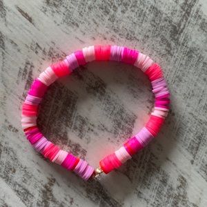 Pink handmade bracelet